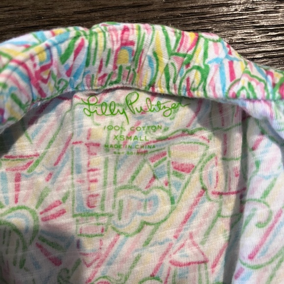 Lilly Pulitzer Guiding Light Wiley Ruffle Tube Top size XS - Picture 2 of 2